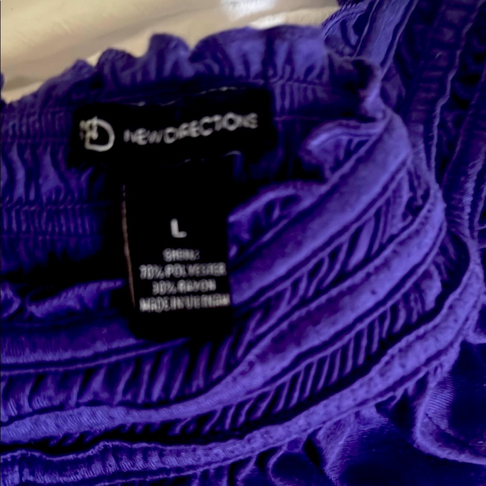 New Directions Rich Purple Blouse